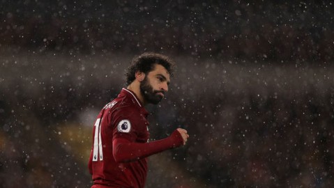 利物浦终结三连败，萨拉赫打破10场主场进球荒